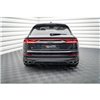 Maxton - Arriere Lame (avec une barre verticale) Audi SQ8 Mk1 Noir Brillant
