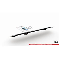 Maxton - Arriere Lame (avec une barre verticale) Audi SQ8 Mk1 Noir Brillant