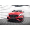 Maxton - Lame Du Pare-Chocs Avant V.1 Mercedes-Benz A45 Aero W176 Facelift Noir Brillant