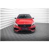 Maxton - Lame Du Pare-Chocs Avant V.1 Mercedes-Benz A45 Aero W176 Facelift Noir Brillant