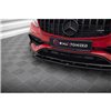Maxton - Lame Du Pare-Chocs Avant V.1 Mercedes-Benz A45 Aero W176 Facelift Noir Brillant
