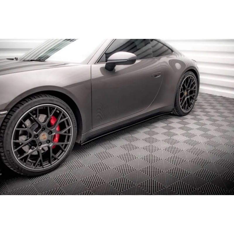 Maxton - Rajouts Des Bas De Caisse Porsche 911 Carrera 4S 992 Noir Brillant