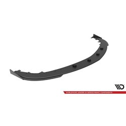 Maxton - Street Pro Lame Du Pare-Chocs Avant V.1 Mazda 3 MPS Mk1 Noir-Rouge + Rabats Brillant