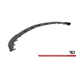 Maxton - Street Pro Lame Du Pare-Chocs Avant V.1 Mazda 3 MPS Mk1 Noir-Rouge + Rabats Brillant