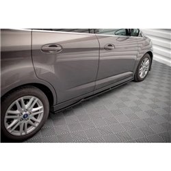 Maxton - Rajouts Des Bas De Caisse Ford C-Max Mk2 Noir Brillant