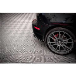 Maxton - Street Pro Lame Du Pare Chocs Arriere Mazda 3 MPS Mk1 Version américaine Noir-Rouge