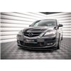 Maxton - Street Pro Lame Du Pare-Chocs Avant Mazda 3 MPS Mk1 Noir-Rouge