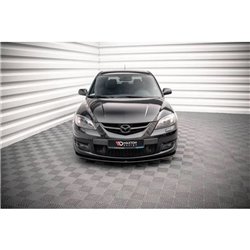 Maxton - Street Pro Lame Du Pare-Chocs Avant Mazda 3 MPS Mk1 Noir-Rouge
