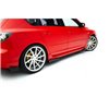 Maxton - Street Pro Rajouts Des Bas De Caisse Mazda 3 MPS Mk1 Noir-Rouge + Rabats Brillant