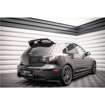 Maxton - Street Pro Lame Du Pare Chocs Arriere Mazda 3 MPS Mk1 Version américaine Noir