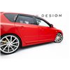 Maxton - Street Pro Rajouts Des Bas De Caisse Mazda 3 MPS Mk1 Noir-Rouge