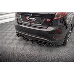 Maxton - Diffuseur Arrière Complet Ford Fiesta ST (Version 5 portes) Mk7 Facelift Noir Brillant