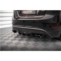 Maxton - Diffuseur Arrière Complet Ford Fiesta ST (Version 5 portes) Mk7 Facelift Noir Brillant