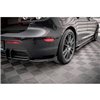 Maxton - Street Pro Lame Du Pare Chocs Arriere Mazda 3 MPS Mk1 Version américaine Noir-Rouge + Rabats Brillant