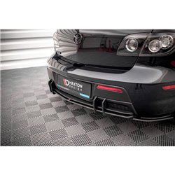 Maxton - Street Pro Central Diffuseur Arriere Mazda 3 MPS Mk1 Version américaine Noir