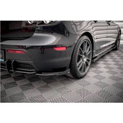 Maxton - Street Pro Lame Du Pare Chocs Arriere Mazda 3 MPS Mk1 Version américaine Noir + Rabats Brillant