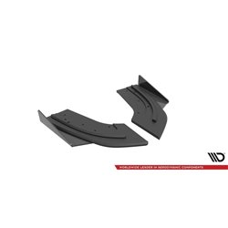 Maxton - Street Pro Lame Du Pare Chocs Arriere Mazda 3 MPS Mk1 Version américaine Noir + Rabats Brillant 