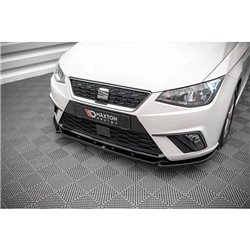 Maxton - Lame Du Pare-Chocs Avant V.2 Seat Ibiza FR/ Standard Mk5 Noir Brillant
