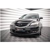 Maxton - Street Pro Lame Du Pare-Chocs Avant V.1 Mazda 3 MPS Mk1 Noir + Rabats Brillant