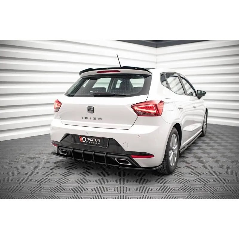Maxton - Street Pro Central Diffuseur Arriere Seat Ibiza FR/ Standard Mk5 Noir-Rouge