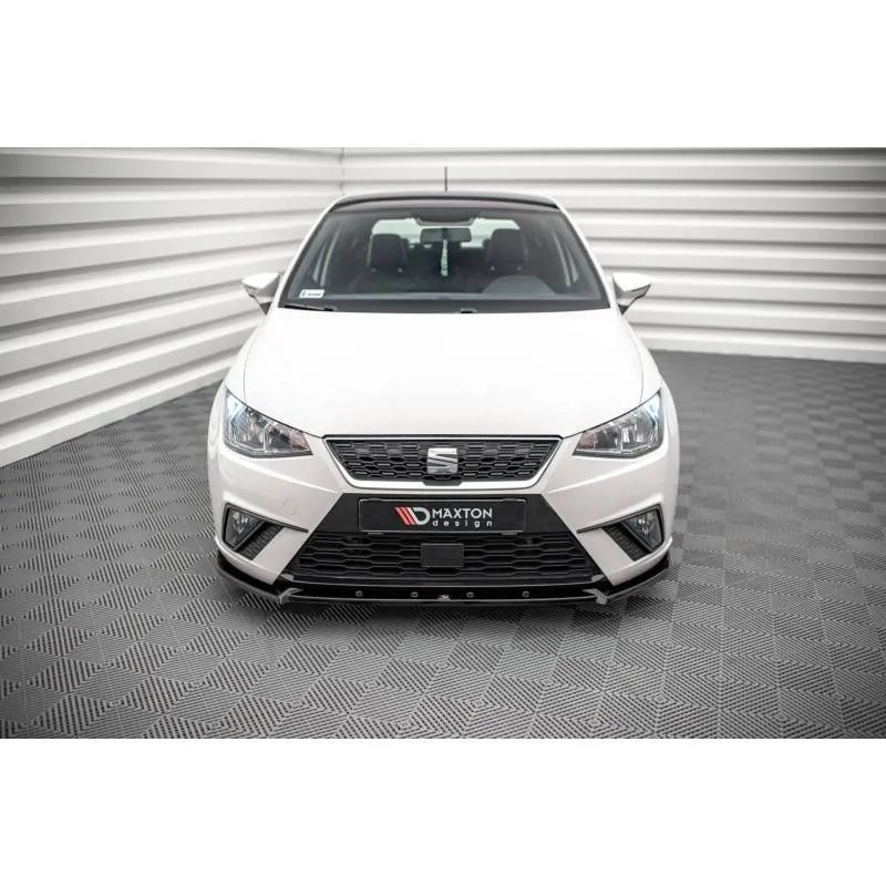 Maxton - Lame Du Pare-Chocs Avant V.1 Seat Ibiza FR/ Standard Mk5 Noir Brillant