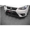 Maxton - Lame Du Pare-Chocs Avant V.1 Seat Ibiza FR/ Standard Mk5 Noir Brillant