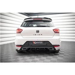 Maxton - Diffuseur Arrière Complet Seat Ibiza FR/ Standard Mk5 Noir Brillant