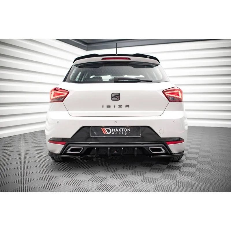 Maxton - Diffuseur Arrière Complet Seat Ibiza FR/ Standard Mk5 Noir Brillant