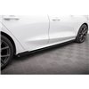 Maxton - Street Pro Rajouts Des Bas De Caisse Ford Focus ST / ST-Line Mk4 Noir-Rouge + Rabats Brillant