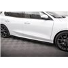 Maxton - Street Pro Rajouts Des Bas De Caisse Ford Focus ST / ST-Line Mk4 Noir-Rouge + Rabats Brillant