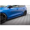 Maxton - Street Pro Rajouts Des Bas De Caisse Ford Focus ST / ST-Line Mk4 Noir-Rouge + Rabats Brillant
