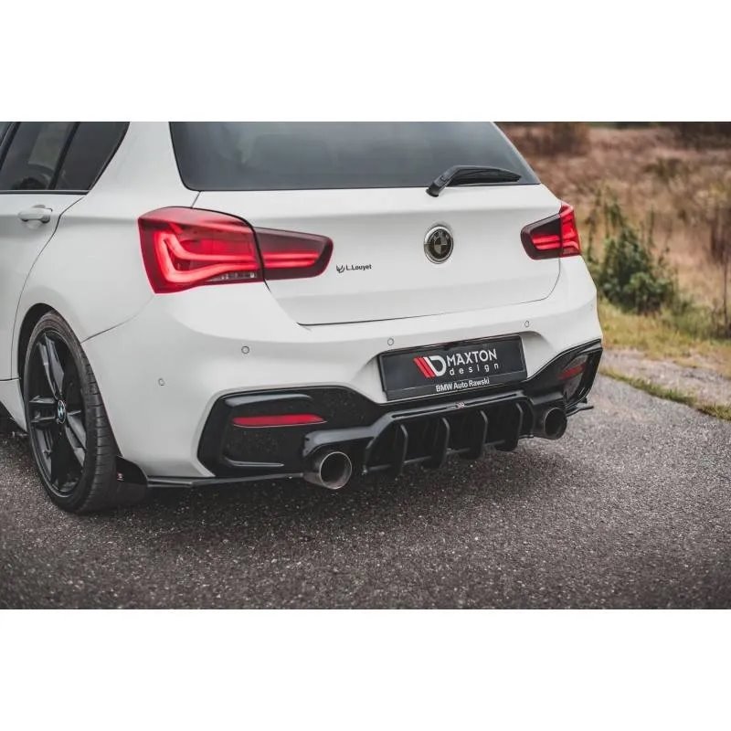 Maxton - Street Pro Central Diffuseur Arriere V.4 BMW M140i Noir-Rouge