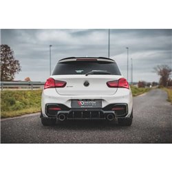 Maxton - Street Pro Central Diffuseur Arriere V.4 BMW M140i Noir-Rouge