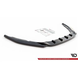 Maxton - Lame Du Pare-Chocs Avant V.2 Volvo S60 R-Design Mk2 Facelift Noir Brillant
