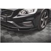 Maxton - Lame Du Pare-Chocs Avant V.1 Volvo S60 R-Design Mk2 Facelift Noir Brillant