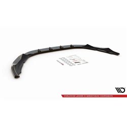 Maxton - Lame Du Pare-Chocs Avant V.1 Volvo S60 R-Design Mk2 Facelift Noir Brillant