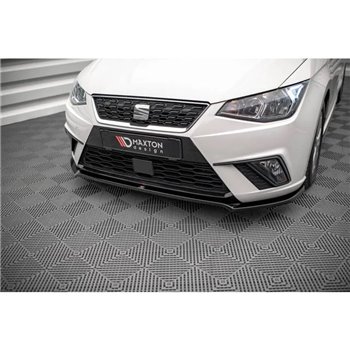 Maxton - Lame Du Pare-Chocs Avant V.3 Seat Ibiza FR/ Standard Mk5 Noir Brillant
