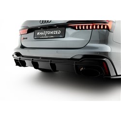 Maxton - Diffuseur Arrière Complet Audi RS7 C8 (Version avec attelage) 