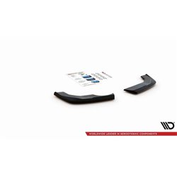 Maxton - Lames De Pare-Chocs Arrière Latérales Seat Ibiza FR/ Standard Mk5 Noir Brillant