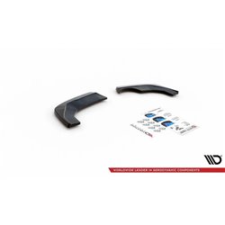 Maxton - Lames De Pare-Chocs Arrière Latérales Seat Ibiza FR/ Standard Mk5 Noir Brillant