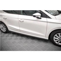 Maxton - Rajouts Des Bas De Caisse V.1 Seat Ibiza FR/ Standard Mk5 Noir Brillant