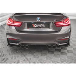 Maxton - Lames De Pare-Chocs Arrière Latérales V.3 BMW M4 F82 Noir Brillant