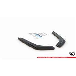 Maxton - Lames De Pare-Chocs Arrière Latérales V.3 BMW M4 F82 Noir Brillant