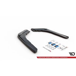 Maxton - Lames De Pare-Chocs Arrière Latérales V.3 BMW M4 F82 Noir Brillant