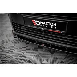 Maxton - Lame Du Pare-Chocs Avant Peugeot Partner Mk3 Noir Brillant