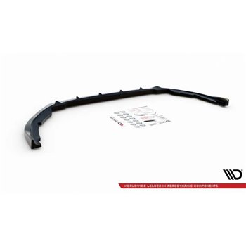 Maxton - Lame Du Pare-Chocs Avant Peugeot Partner Mk3 Noir Brillant