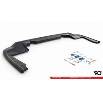 Maxton - Arriere Lame (avec une barre verticale) Peugeot Partner Long Mk3 Noir Brillant
