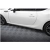Maxton - Street Pro Rajouts Des Bas De Caisse Subaru BRZ Mk1 / Mk1 Facelift Noir-Rouge + Rabats Brillant