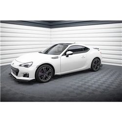 Maxton - Street Pro Rajouts Des Bas De Caisse Subaru BRZ Mk1 / Mk1 Facelift Noir-Rouge + Rabats Brillant