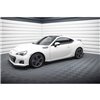 Maxton - Street Pro Rajouts Des Bas De Caisse Subaru BRZ Mk1 / Mk1 Facelift Noir-Rouge + Rabats Brillant